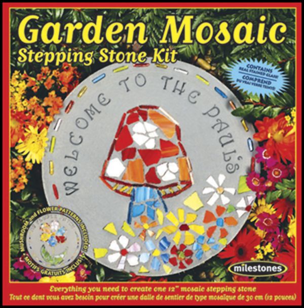 Garden Mosaic Stepping Stone Kit Milestones Products