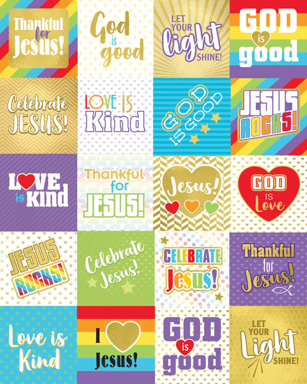 Words of Praise Stickers (120 stickers)