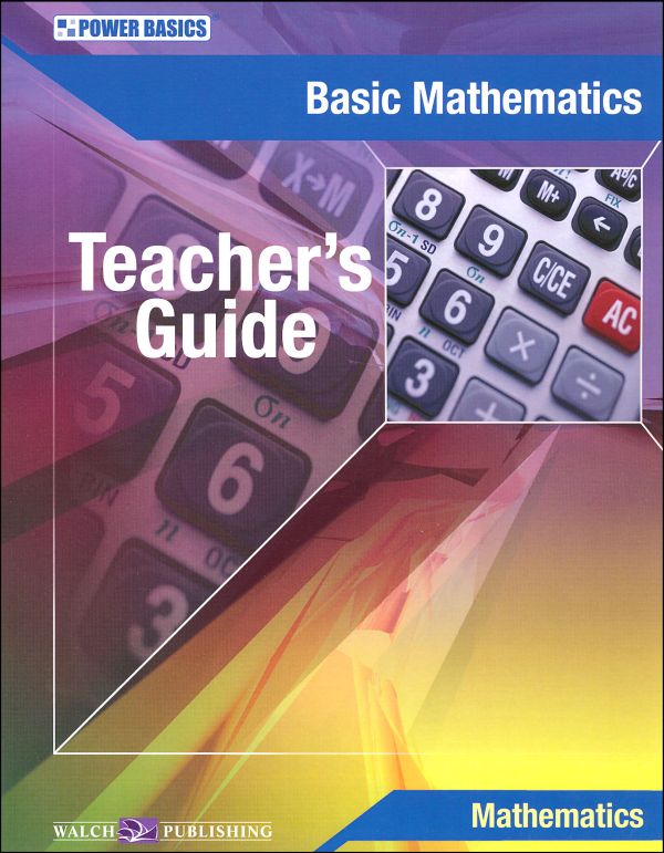 Basic Math Teachers Guide Power Basics Walch Education 9780825155833 9486