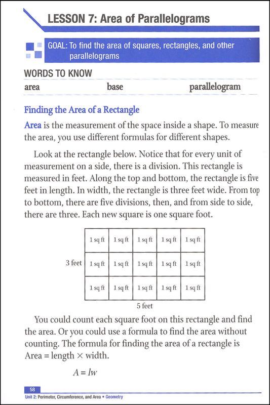 Geometry Student Book (Power Basics) Walch Education 9780825155987