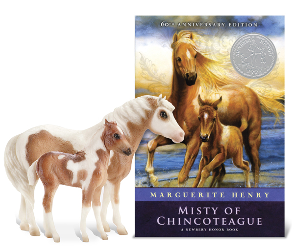 Breyer Classics Misty of Chincoteague & Her Foal Stormy - Model & Book Set