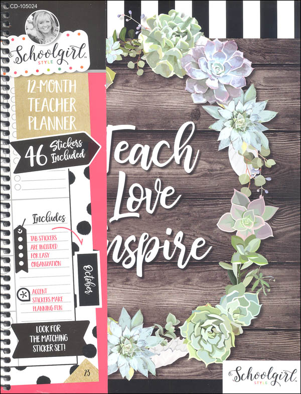 Simply Stylish Teach Love Inspire Teacher Planner