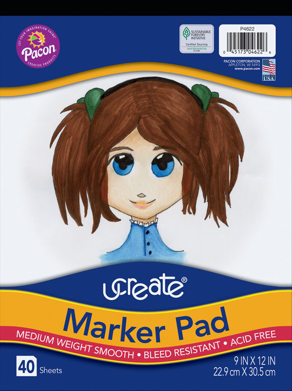 UCreate Marker Pad (9" X 12") - 40 Sheets | UCreate