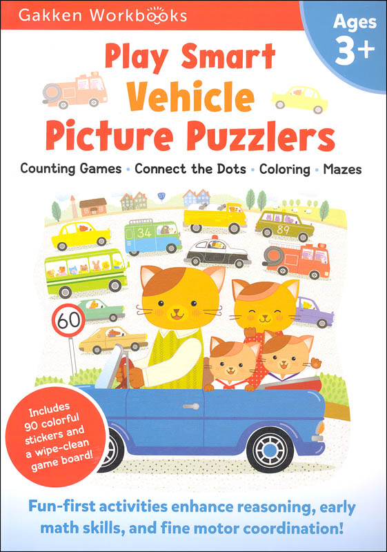 Play Smart Vehicle Picture Puzzlers 3+ Workbook