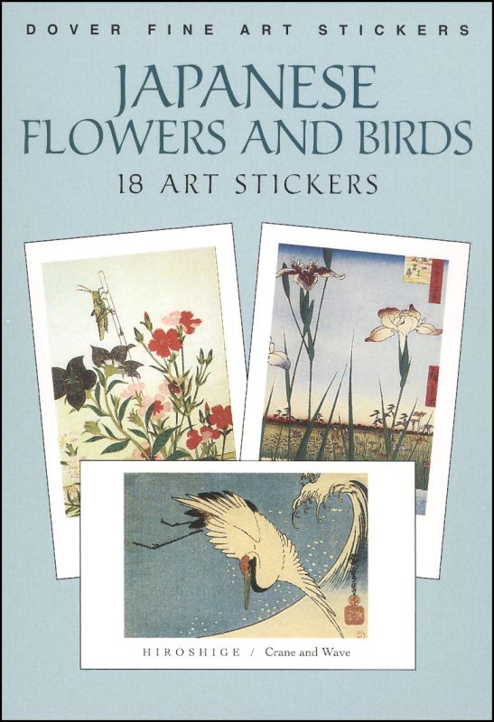 Japanese Flowers & Birds: 18 Art Stickers