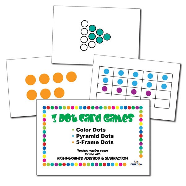 Right-Brained Addition & Subtraction Dot Cards