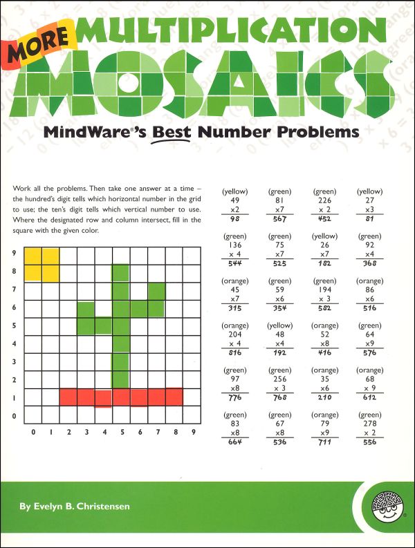More Multiplication (Math Mosaics) MindWare 9781933054094