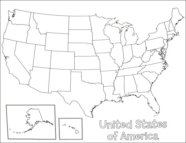 U.S.A. Map Poster | Hygloss