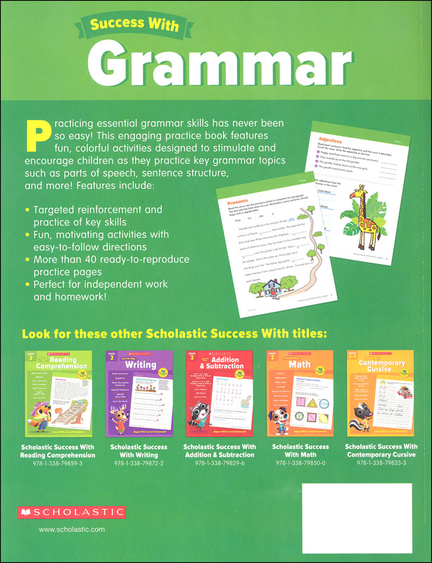 Grammar Grade 2 (Scholastic Success With) | Scholastic Teaching