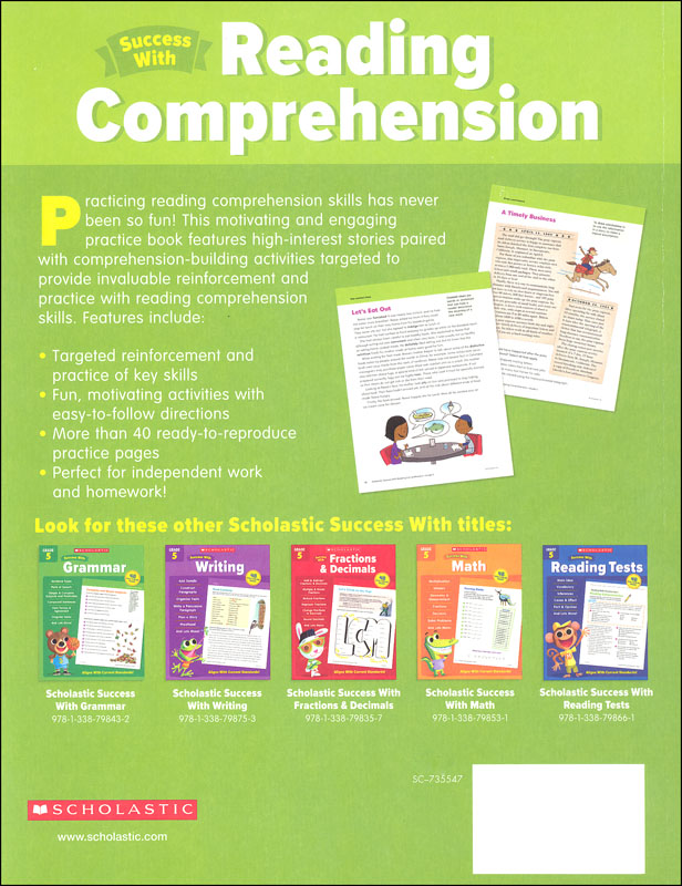 Reading Comprehension Gr 5 (Scholastic Success With) | Scholastic ...