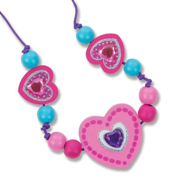 DecorateYourOwn Wooden Heart Bead Set Melissa & Doug