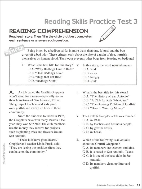 Get PDF And Download Practice Test Resource Material Reading Grade 4
