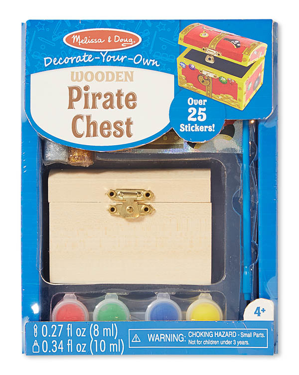 Melissa & Doug Decorate Your Own Pirate Chest #8851 Brand New 
