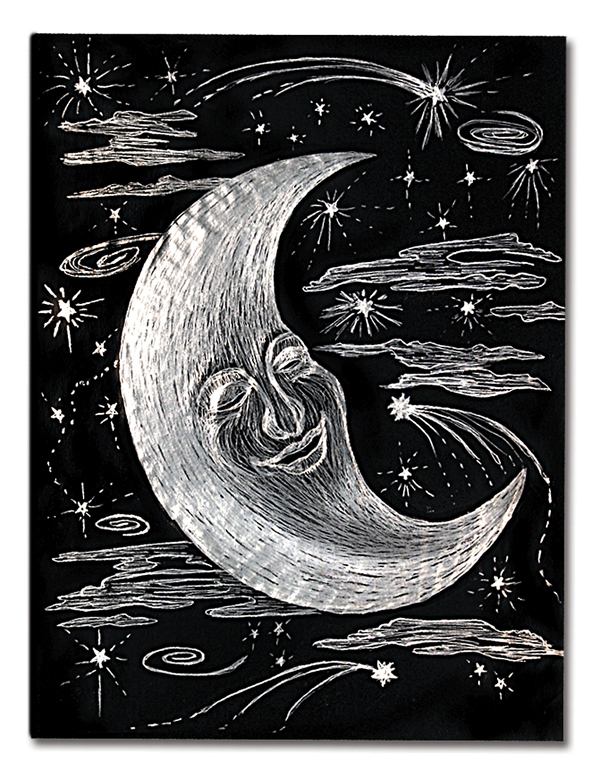 ScratchArt Gold & Silver Foil Paper Set of 10 ScratchArt