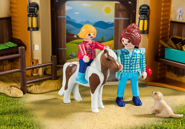 playmobil country pony stable play box