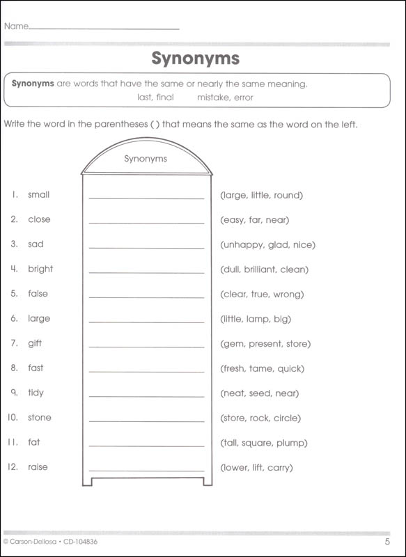 Grammar - Grades 3-4 (100+ Series) | Carson-Dellosa | 9781483815565