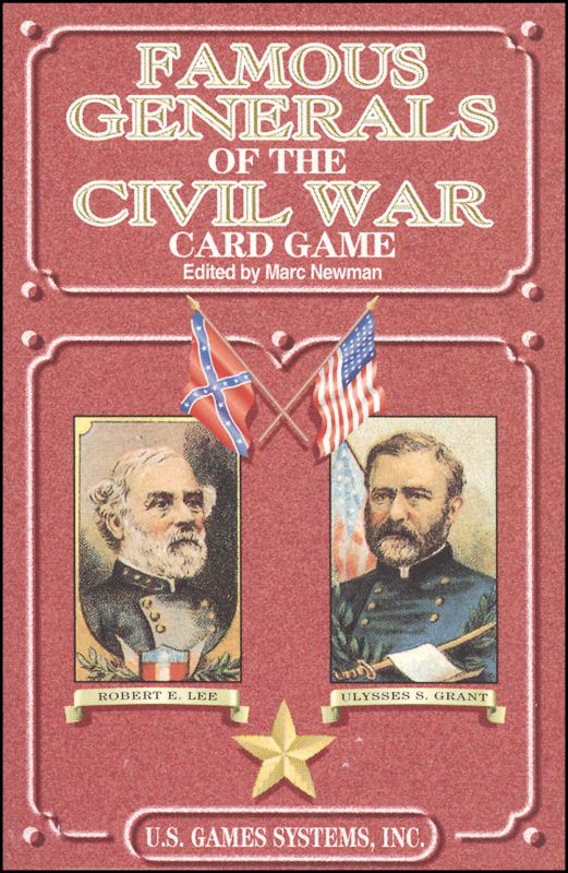 Famous Generals of Civil War Playing Cards