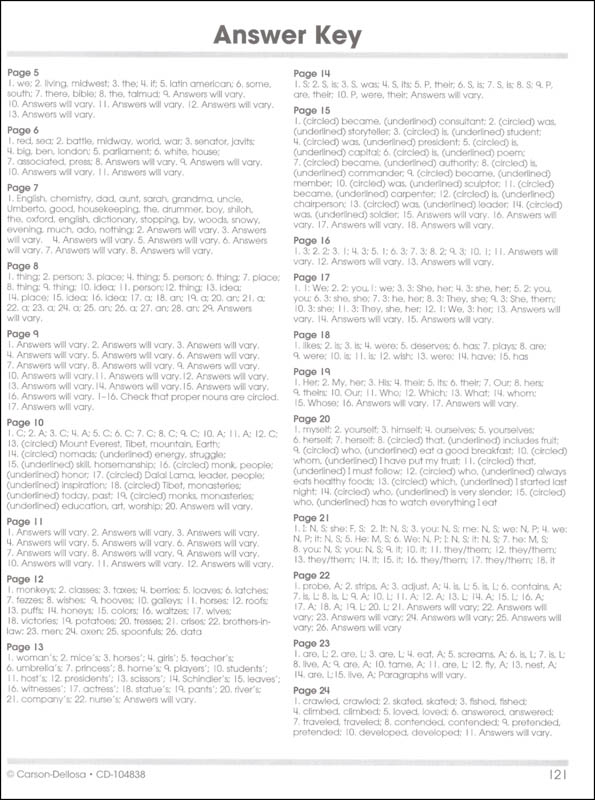 Grammar - Grades 7-8 (100+ Series) | Carson-Dellosa | 9781483815589