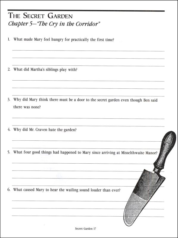 Secret Garden Comprehension Guide | Veritas Press | 9781932168211