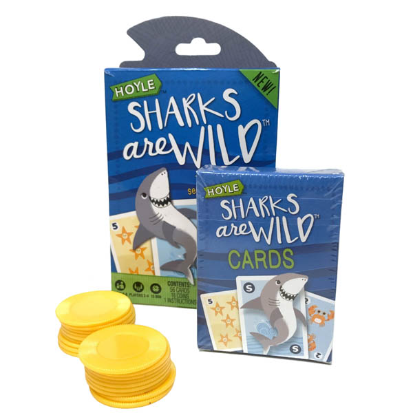 Hoyle Kids Card Games 3-PACK Sharks Are Wild Catch/'n Fish /& Piggy Bank Set