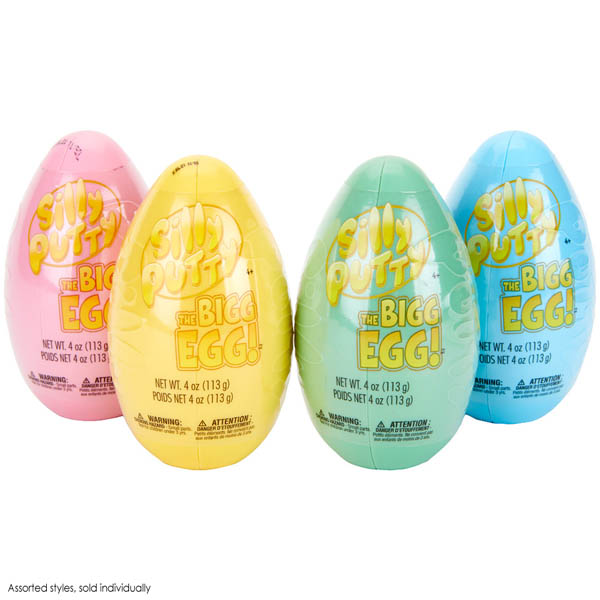 Lot of 8 Silly Putty Bigg Egg 4 oz each 2 Pink 2 Blue 2 Yellow 2 Green New 