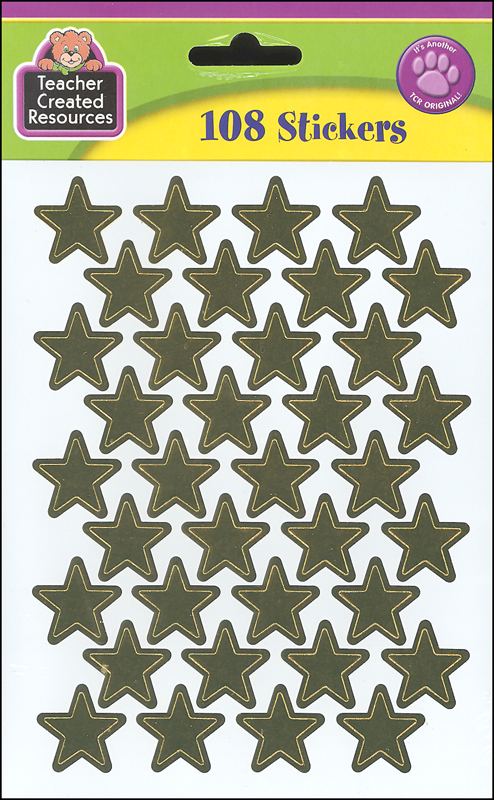 large gold star stickers