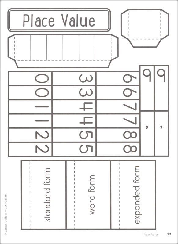 Interactive Notebooks Math Grade 3 CarsonDellosa 9781483824796
