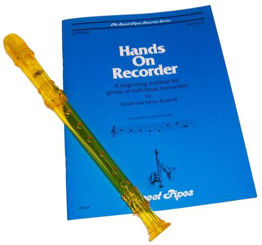 Hands On Recorder Book with Yellow Canto Recorder