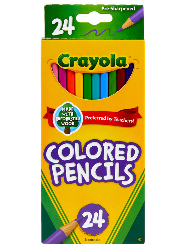 Crayola Colored Pencils Long 24 Count