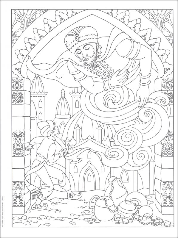 Enchanting Fairy Tale Scenes Coloring Book (Creative Haven) | Dover