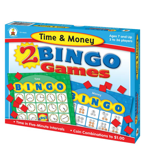 Time and Money Bingo Game CarsonDellosa 9781604180268