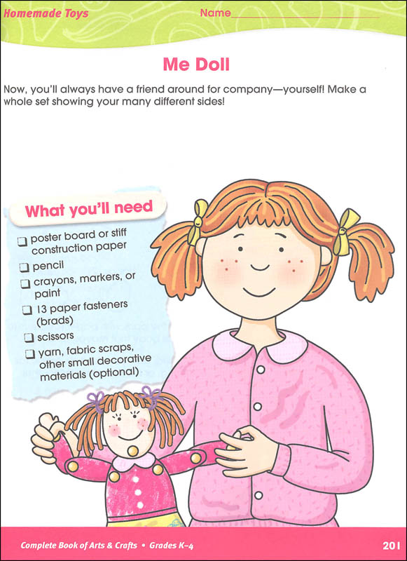 Complete Book of Arts & Crafts K Grade 4 Thinking Kids 9781483826929