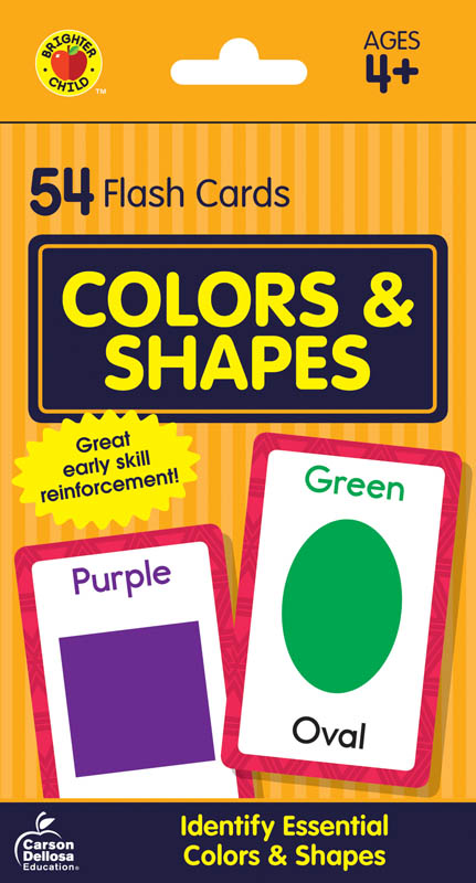 Brighter Child Flash Cards for Kids Colors And Shapes 