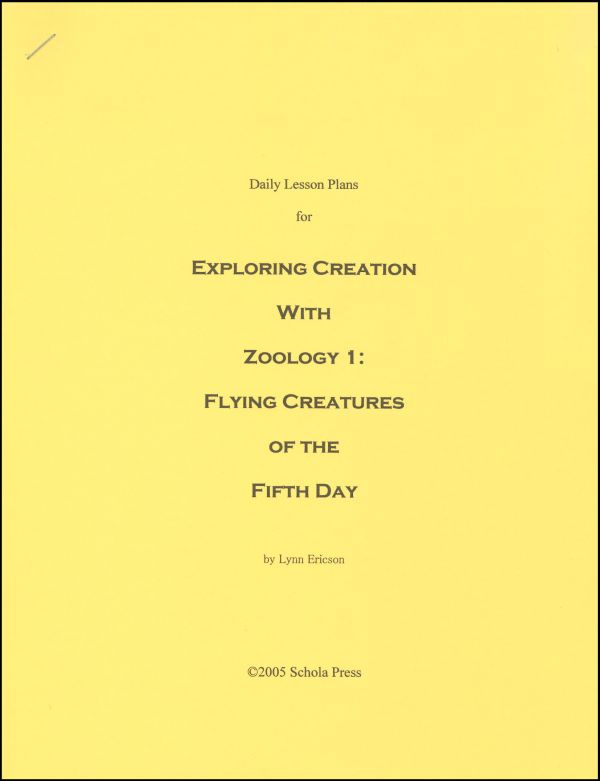 Daily Lesson Plans for Exploring Creation with Zoology1