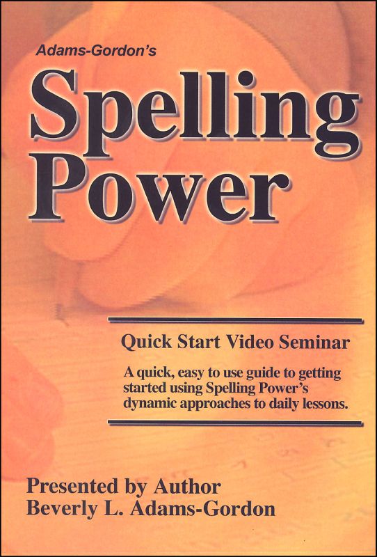 Spelling Power Quick Start DVD Seminar (3rd Edition) Castlemoyle