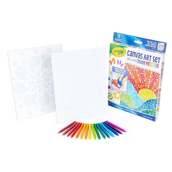 Crayola Crayon Melter Canvas Art Set Crayola