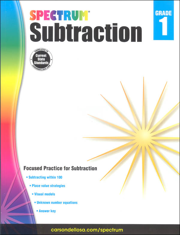 Spectrum Subtraction - Grade 1 (Spectrum Early Learning) | Spectrum ...