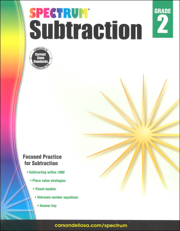 Spectrum Subtraction - Grade 2 (Spectrum Early Learning) | Spectrum ...