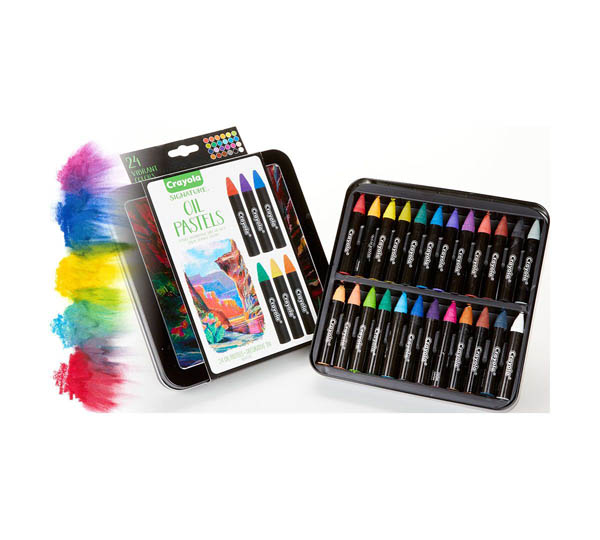 Crayola Signature Oil Pastel in Tin (24 count) | Crayola