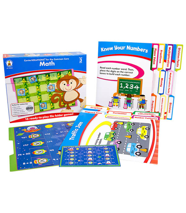 free math file folder games