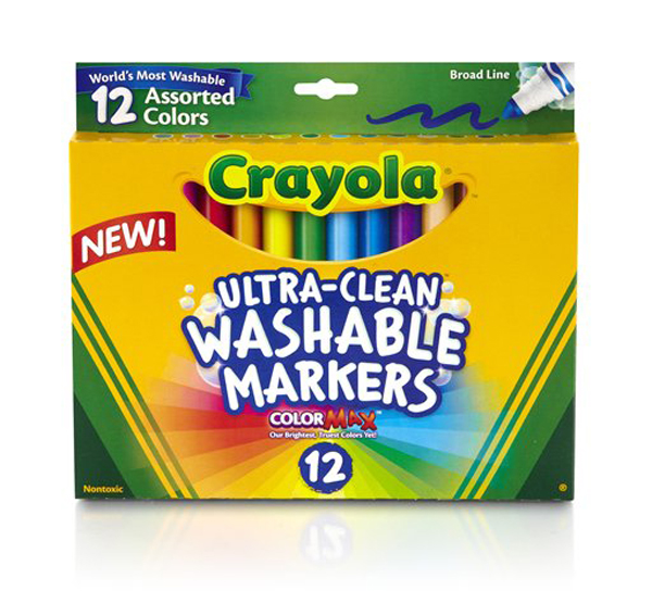Crayola marker wshbl broad pt 12-ct 587812 (071662078126)