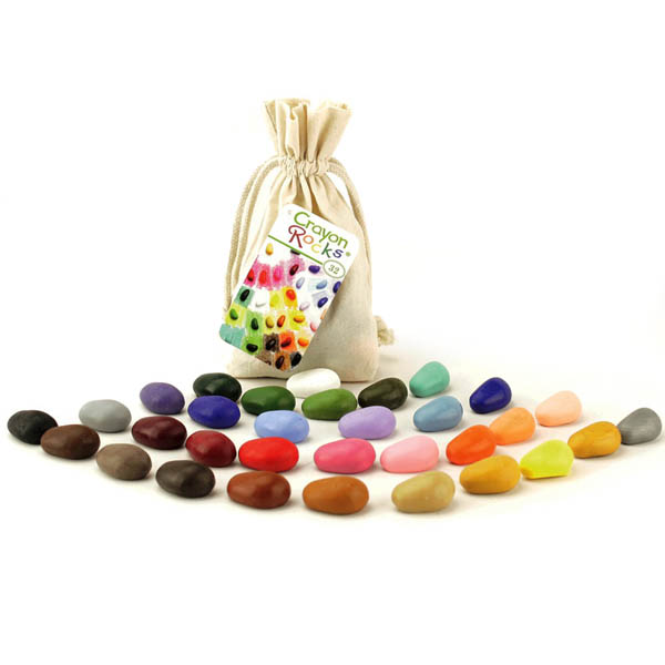 Crayon Rocks - 32 Colors in Muslin Bag