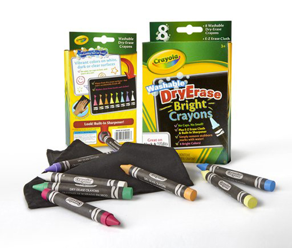 Washable Dry Erase Large Crayons Bright 8 Count Crayola