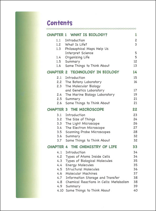 biology research topics for middle school