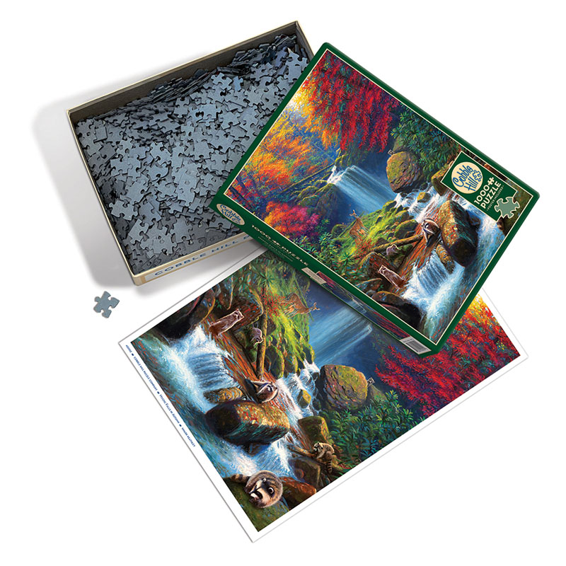 Mystic Falls in Autumn Puzzle (1000 puzzle) | Crystal Art