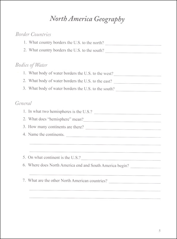 States and Capitals History Student Study Guide | Memoria Press ...