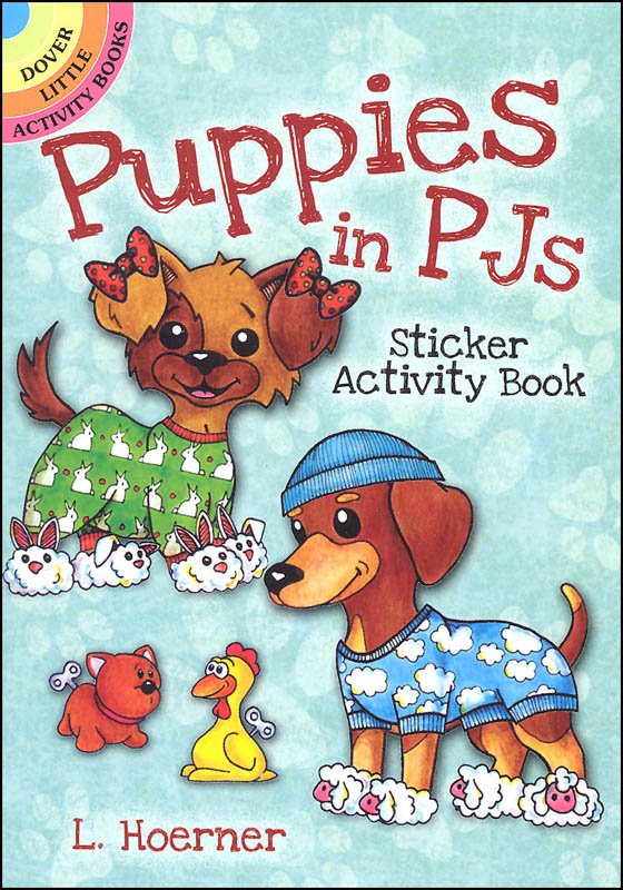 Puppies in PJs Stickers