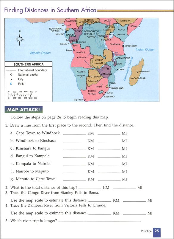 Maps+Globes+Graphs Level F Student | Steck-Vaughn | 9780739891063