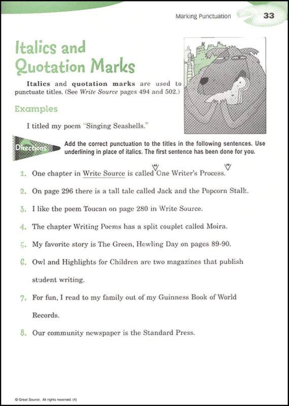 Write Source Skillsbook Student Grade 4 (2006) | Great Source