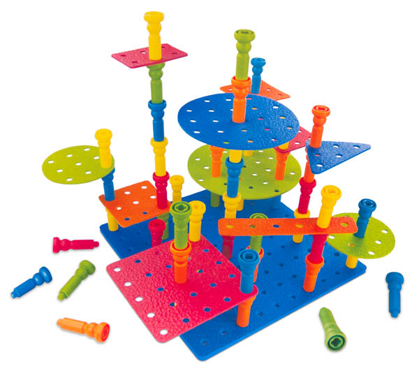 Tall Stacker Pegs Building Set | Lauri